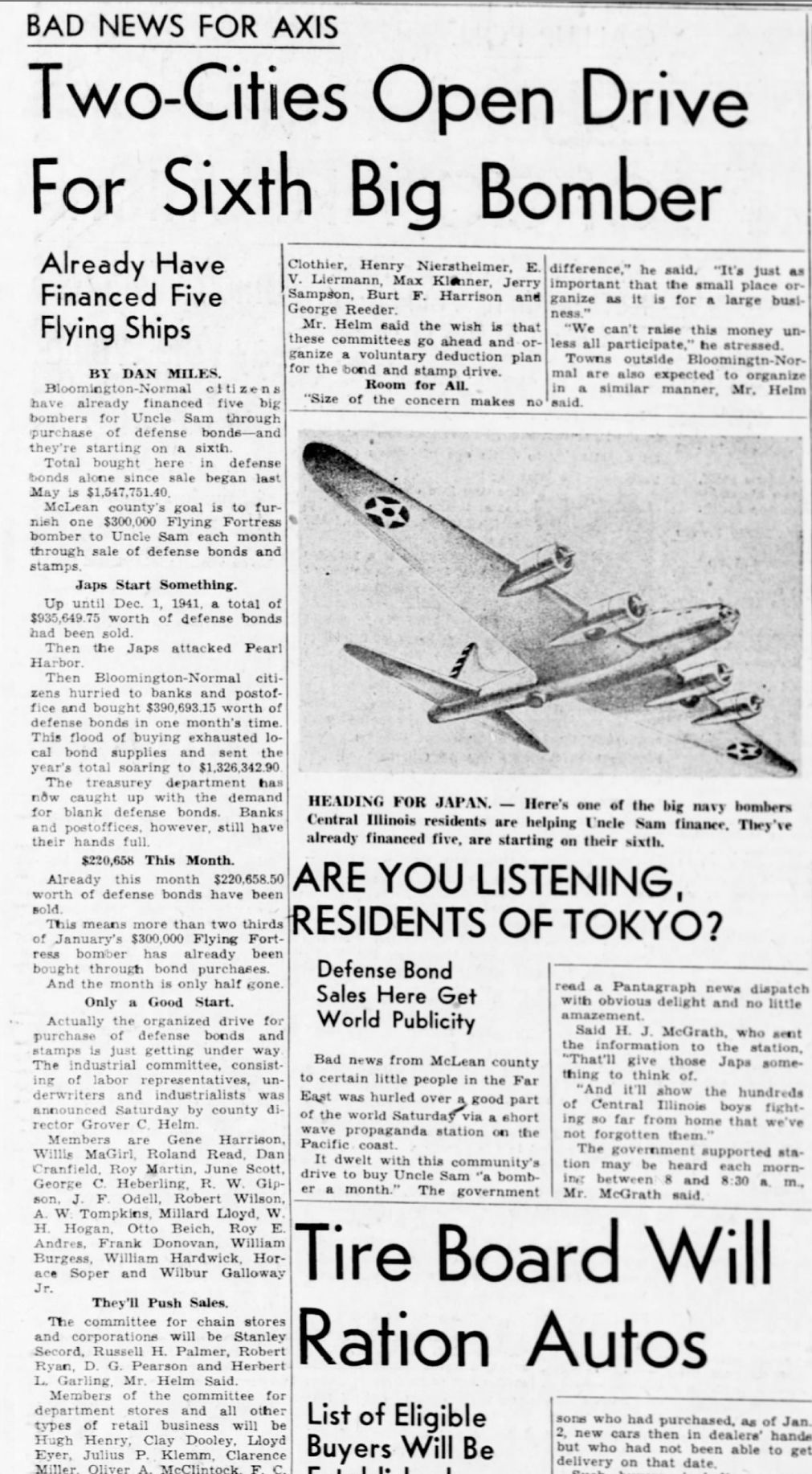 Two-cities open drive for sixth big bomber